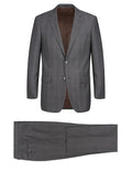 Renoir Super 140’s Gray Plaid Suit