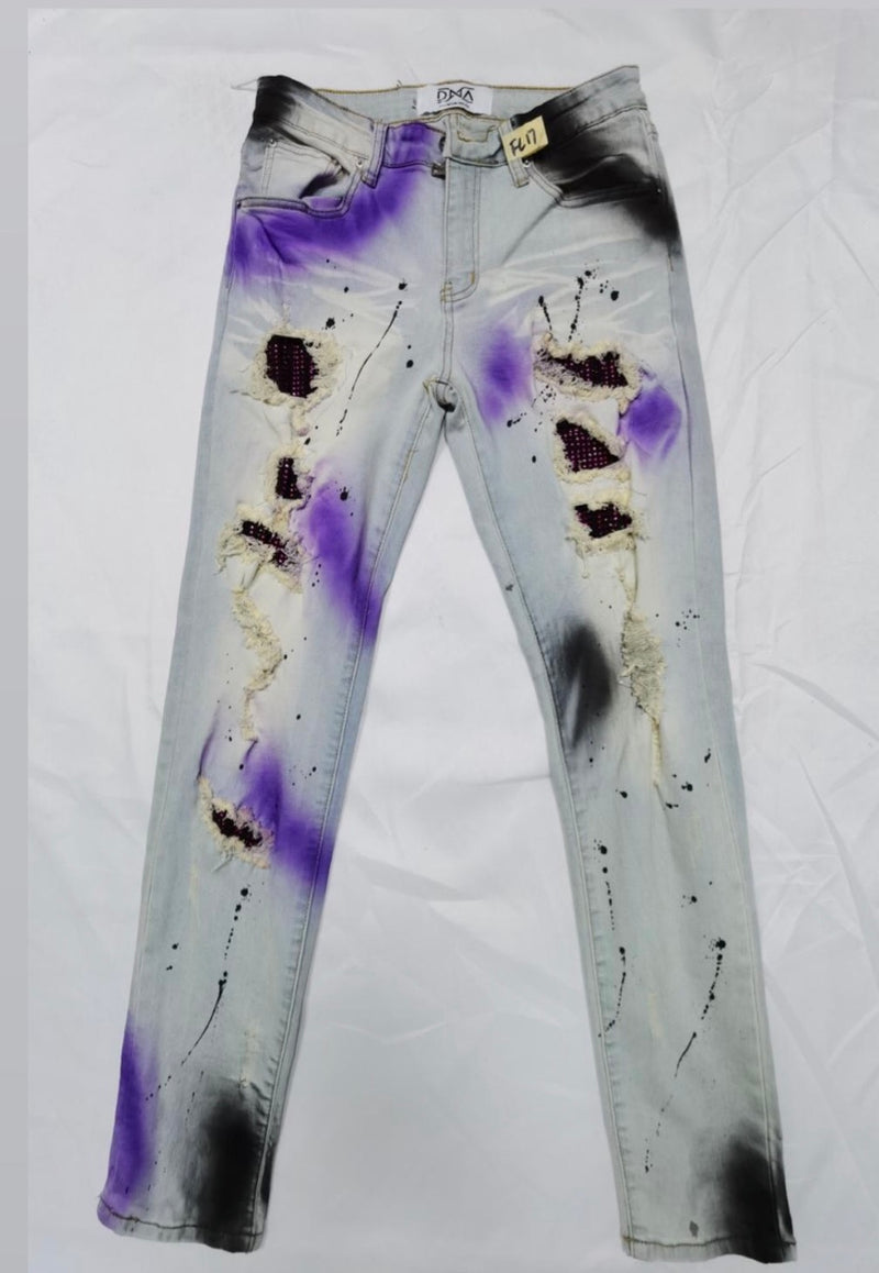 DNA Premium Grape Drip Jeans