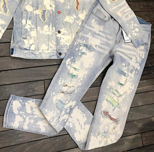 DNA “Rainbow Bling” Jeans
