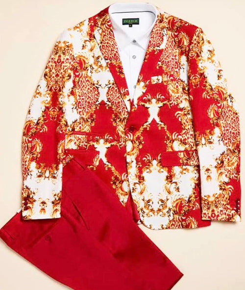 Red and Gold Blazer- Inserch