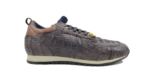 Carrucci Crocodile Horn Back Sneaker