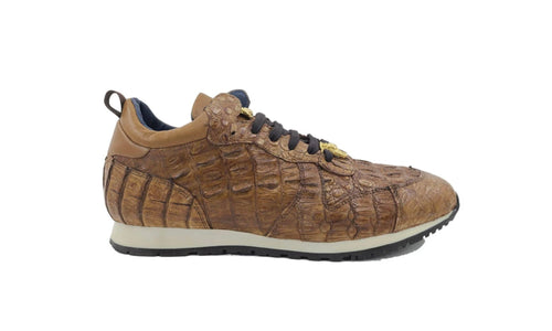 Carrucci Crocodile Horn Back Sneaker