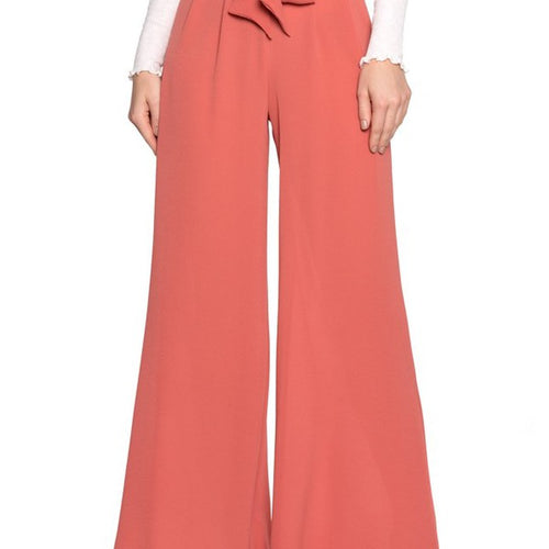 Salmon Silhouette Wide Pants